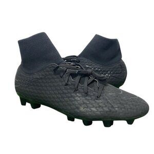 Nike Hypervenom Phelon 2 DF FG Black Soccer Cleats Mens Size 10.5 917764 001
